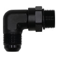 DeatschWerks 10AN ORB Male Swivel to 10AN Male Flare 90-Degree Fitting - Anodized Titanium