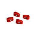 TCLAMP DOUBLE PLACE 3/8IN3/16IN 4 PIECES RED