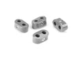 TCLAMP DOUBLE PLACE 5/16IN5/16IN 4 PIECES GRAY