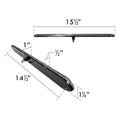 LED 15IN STT SLIM LINE LIGHT BAR CLEAR LENS RED 11DIODES