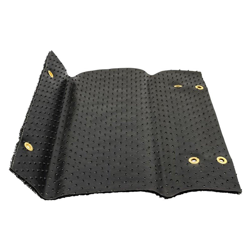 STEP RUG PREMIUM PVC SCRUB W/UV&TPE BACK 17.5IN X18IN BLACK