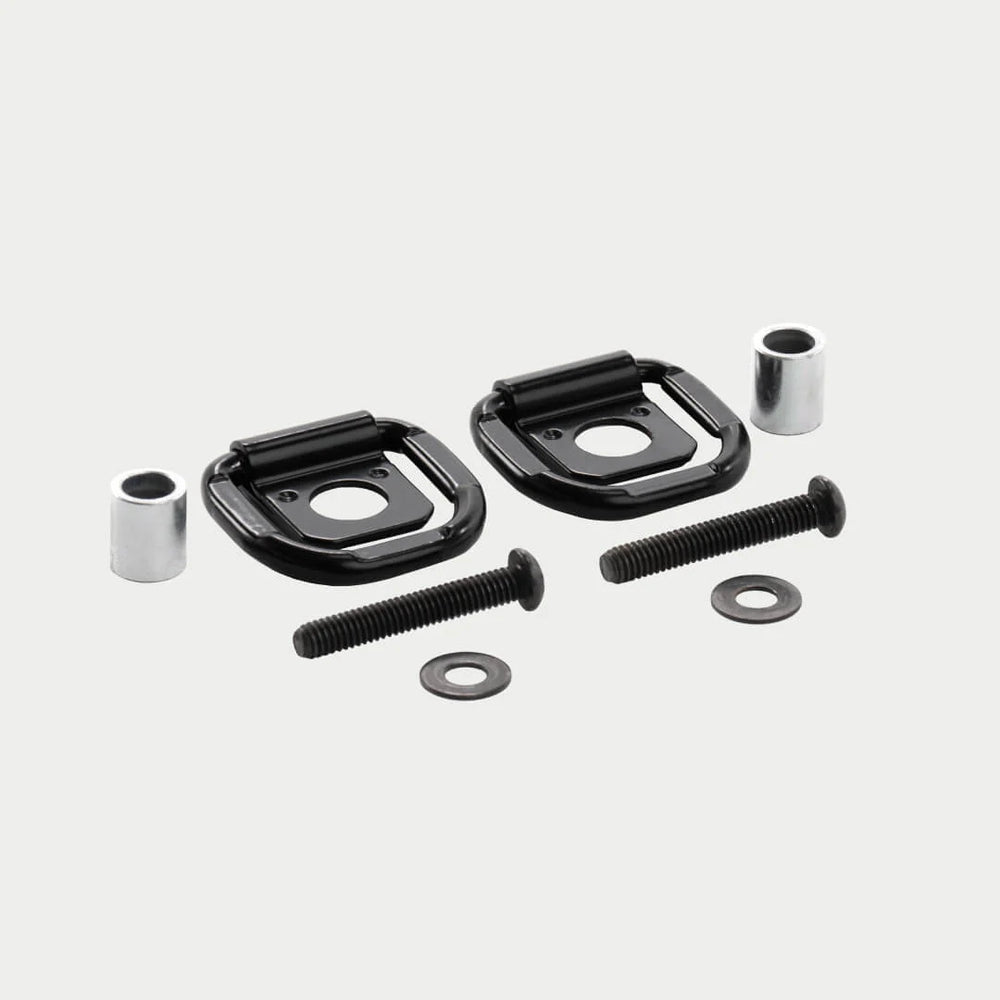 CARGO TIE DOWNS D-RINGS (SET OF TWO) BLACK