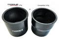 Torque Solution 90 Degree Silicone Elbow: 2.5 inch Black Universal