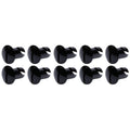 Oval Head Dzus Buttons .500 Long 10 Pack Black