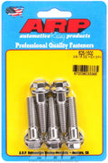 ARP 3/8 in.-16 RH Thread, 1.500 in Hex Head SS 300 Bolts - Set of 5