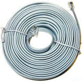 REMOTE CABLE 50FT TELCORD MODULAR 26AWG 6CNDCT FLAT CROSSWIRED SILVER UL
