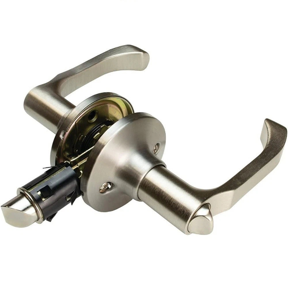LOCKSET LEVER #806 PRIVACY BRUSHED SATIN NICKEL