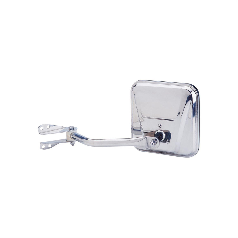 5386 JEEP CJ MANUAL LH STAINLESS STEEL OE MIRROR