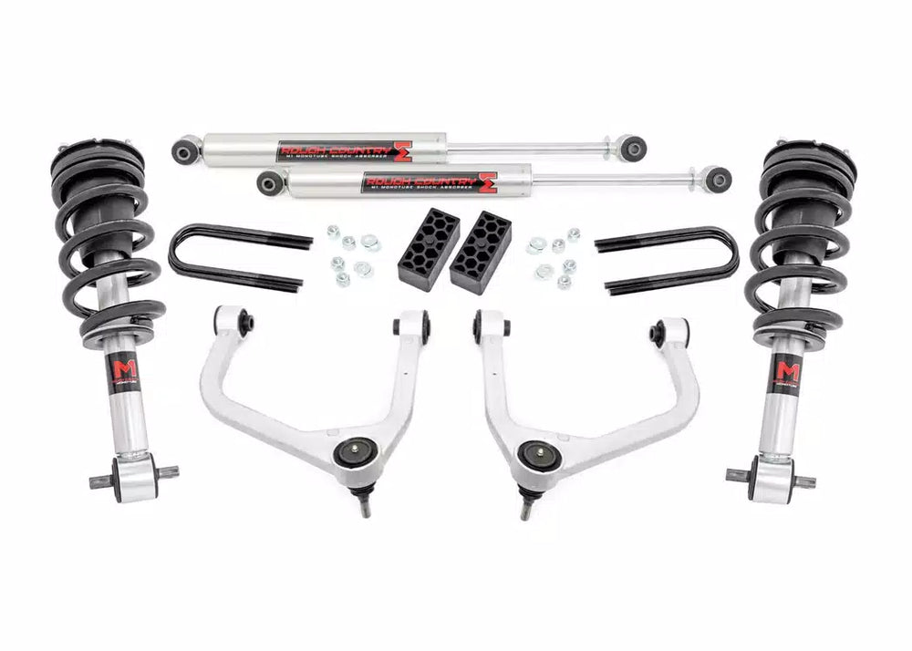 Rough Country 3.5 Inch Lift Kit M1 Rear Mono Leaf Chevy Silverado 1500 2WD 4WD (25-26) 28240_A