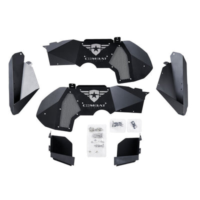 Combat Off Road 2018-2026 Jeep JL JLU Full Metal Jacket Doors - Raw - Rear Pair 25-1139
