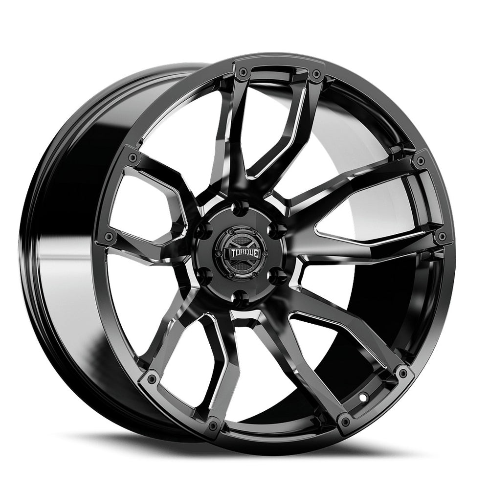 Torque Impact | Gloss Black w/Milled Accents | 20x9 | 8x180 | 0mm