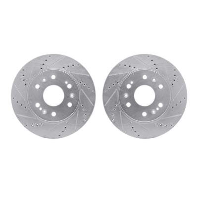 R1 05-20 GMC Savana 1500 Front Drill & Slot Silver Rotors