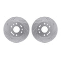 R1 05-20 GMC Savana 1500 Front Drill & Slot Silver Rotors