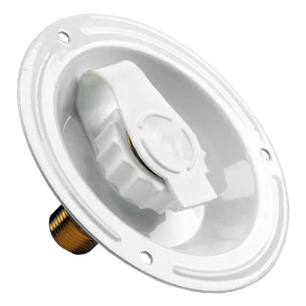 CITY WATER DISH METAL WHITE MPT