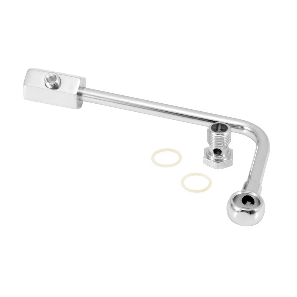 Single Feed Fuel Line W/ gauge Port 1/8in