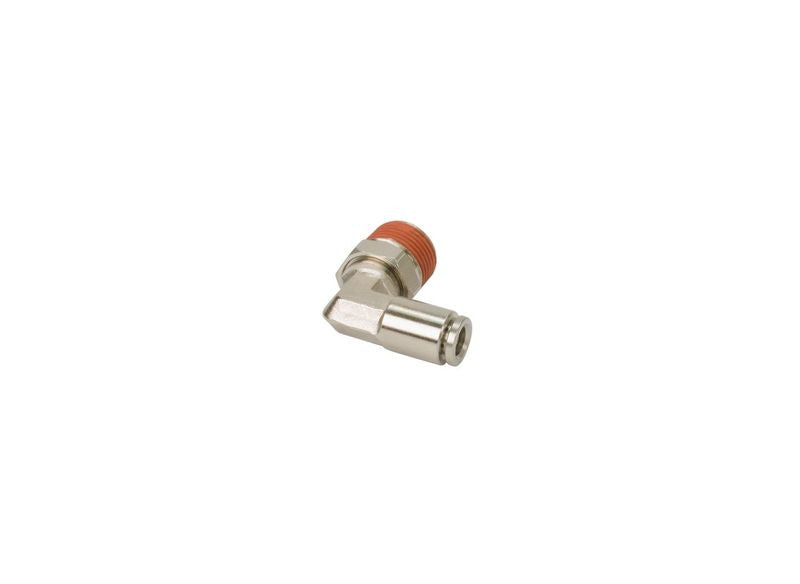 3/8 NPT(M) TO 1/4 AIRLINE 90 DEGREE SWIVEL ELBOW FITTING (2 PCS) DOT APPROVED
