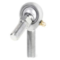 QA1 K Series 3-Pc Rod End - Male/Left Hand - .4375in Bore x 1/2-20 w/Stud & Zerk - Carbon Steel