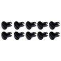 Oval Head Dzus Buttons .550 Long 10 Pack Black