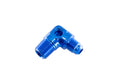 08 AN MALE TO 1/2 IN NPT MALE ADAPTER WITH 1/8 IN NPT PORT90DEGBLUE