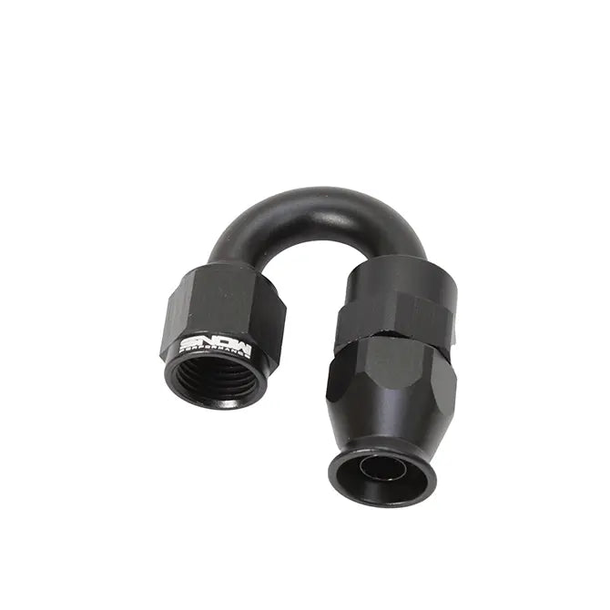 -6 AN 180 DEGREE PTFE HOSE END (BLA
