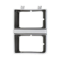 8384 C10 RECTANGLE HEADLIGHT BEZEL DUAL HEADLIGHT LH SILVER W/ DARK ARGENT G