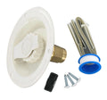 WATER INLET METAL RECESSED FLANGE COL WHITE LEADFREE CARDED