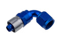 06 AN 90 DEGREE CRIMP STYLE HOSE END BLUE