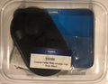 COAXIAL CABLE PLATE W/LARGE CAP DUAL BLACK