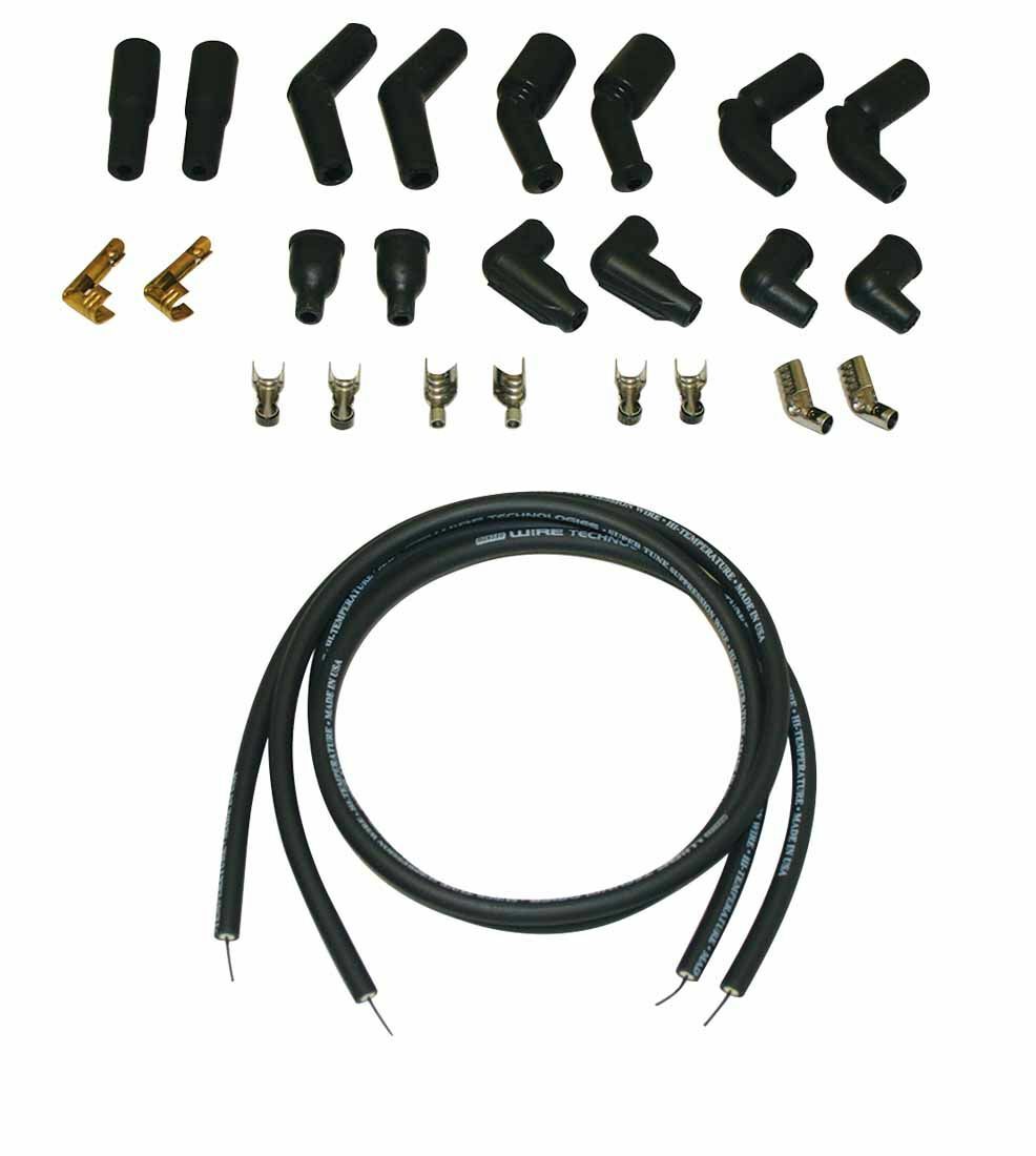 Moroso 78-15 Harley-Davidson Universal Suppression Core Wire Set - Black