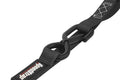 SpeedStrap 1In x 10Ft Cam-Lock Tie Down with Snap S-Hooks and Soft-Tie (2 Pack) - Black