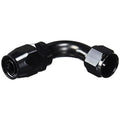 12 90 DEGREE FEMALE ALUMINUM HOSE END BLACK