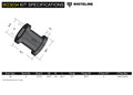 Whiteline W23034 Sway Bar Link Bushing Kit - Rear; Fits Pontiac GTO 04-06