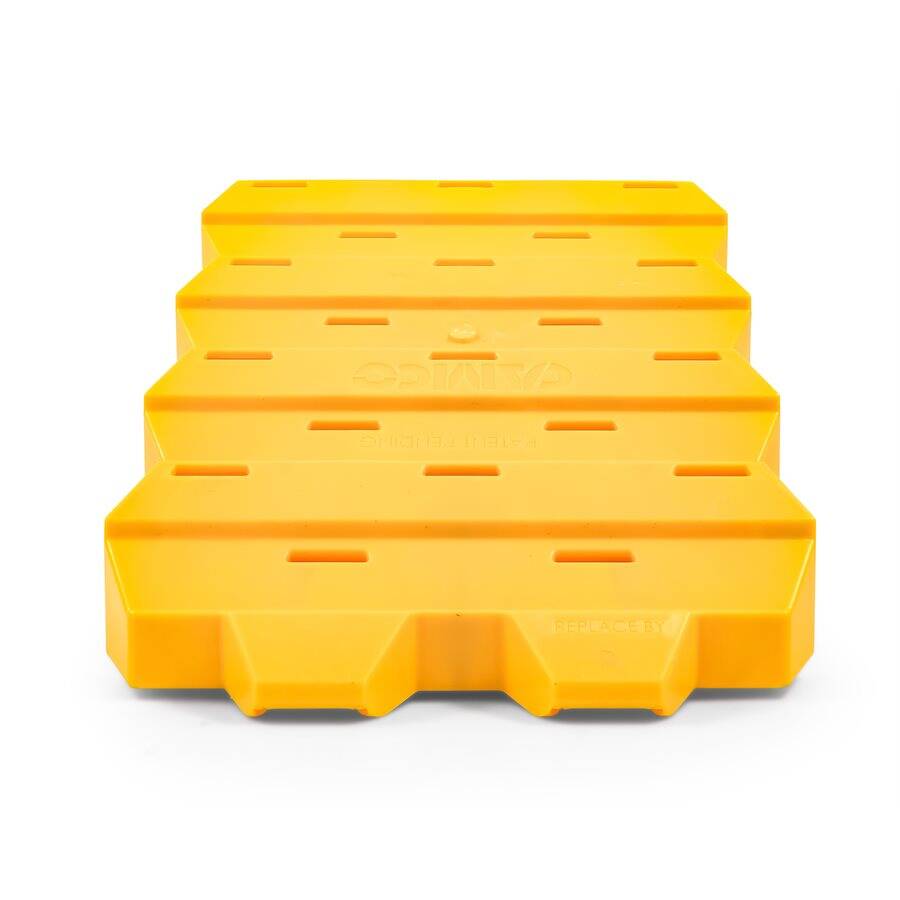 WHEEL CHOCK BIG YELLOW CHOCK OVERSIZED 30IN TIRE DIA.