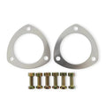 Collector Gaskets Solid Aluminum Fits 3 Inch Diameter 3-Bolt Round Header Collectors Mr Gasket