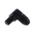 Fragola -8AN x 1/4 NPT 90 Degree Adapter - Black