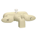 TUB/SHOWER FAUCET 4IN 2 LEVER 1/4 TURN PLASTIC BISCUIT