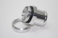 RADIATOR FITTING STR. 20 AN ORING MALE TO 1.50 IN. HOSE ALUM SLV ANODIZED INCL