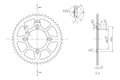 BikeMaster Honda Rear Steel Sprocket 420 49T - Black