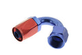 10 150 DEG FEMALE ALUMINUM HOSE END NONSWIVEL CLEAR