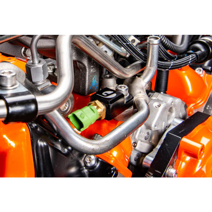 Fleece Performance Fuel Temperature Sensor Mounting Block For LML Duramax CP3 Conversions