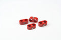 TCLAMP DOUBLE PLACE 1/2IN1/2IN 4 PIECES RED