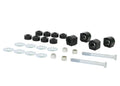 Sway bar - mount bushing 12 Bushings 2 Tubes 2 Bolts 2 Nuts 8 Washers Grease Install Guide