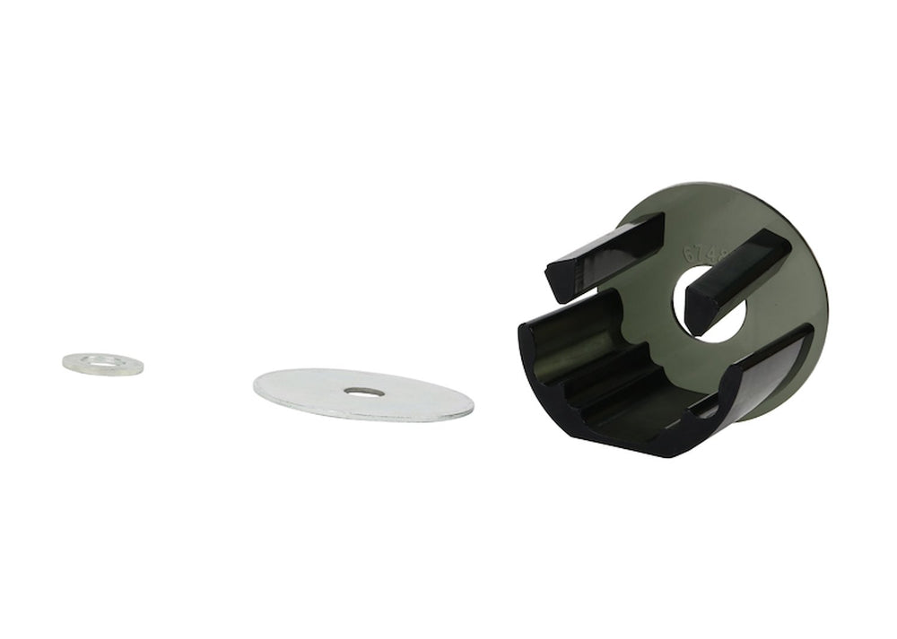 Engine - torque arm bushing 1 Insert Bushing 2 Washers Install Guide Grease
