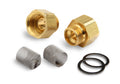 Brass Inlet Fitting Kit Complete Set 9/16-24 X 5/8-18 Demon Fuel Systems