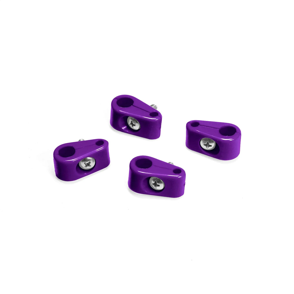 TCLAMP DOUBLE PLACE 3/8IN3/16IN 4 PIECES PURPLE