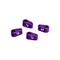 TCLAMP DOUBLE PLACE 3/8IN3/16IN 4 PIECES PURPLE