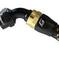 GReddy AN08 60 DEGREE HOSE END SWIVEL BLACK/GOLD ANODIZED