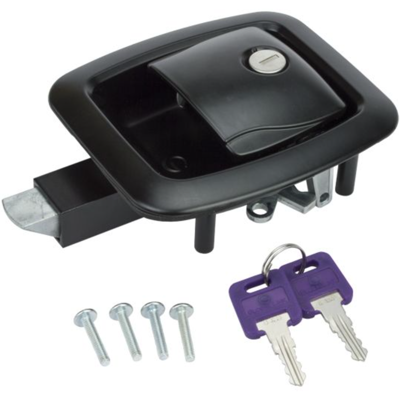 GLOBAL VERSA M BAGGAGE DOOR LOCK BLACK SOUTHCO STYLE G391 KEYED