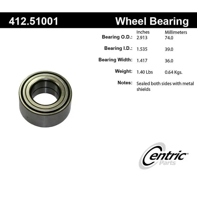 Centric Standard Ball Bearing - Front