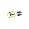 Oracle BA9S 5 LED 3 Chip Bayonet Bulbs (Pair) - White